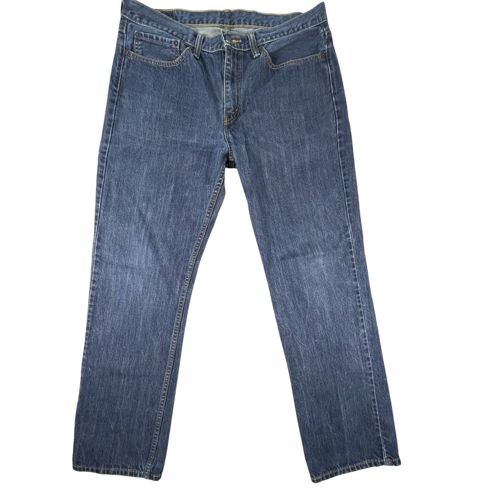 Levi's 514 Jeans Men 36x32 Straight Fit Blue Medium Wash Denim‎ Pants